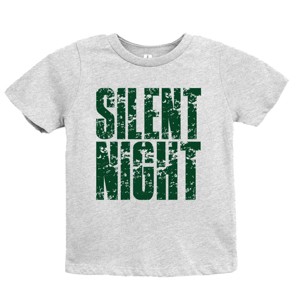Silent Night Block Distressed - Youth Short Sleeve Graphic T-Shirt - 1 of 4