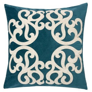 ChicFurnit Bed Pillows Home Pillow Velvet Decorative Pillow with Hidden Zipper Cotton Pillows for Living Room Decoration, Green, 20"*1"*20" - 1 of 4