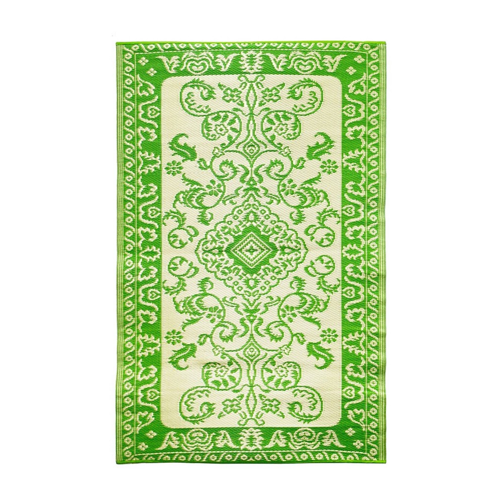 Photos - Doormat ACHLA Designs 72" Tracery Woven Indoor Outdoor Floor Mat Lime Green
