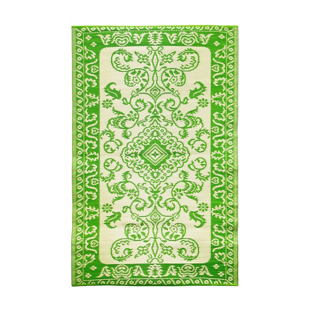 Photos - Area Rug ACHLA Designs 72" Tracery Woven Indoor Outdoor Floor Mat Lime Green: Durable 4'x6' Polyester, Shake Clean