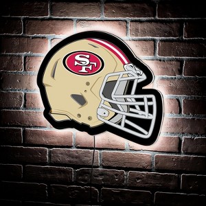 Evergreen Ultra-Thin Edgelight LED Wall Decor, Helmet, San Francisco 49ers- 19.5 x 15 Inches Made In USA - 1 of 4