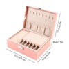 YIYIBYUS Double Layer Jewelry Box Storage Velvet Cosmetics Holder Leather Large Gift Case, Pink - 4 of 4