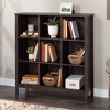 Sauder 41.85" 9 Cube Storage Bookcase Blade Walnut: Laminated Organizer, Transitional Style, MDF Construction - 2 of 4