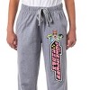 The Powerpuff Girls Women's Buttercup Bubbles Blossom Pajama Pants Grey - 3 of 4
