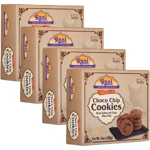 Choco Chip Cookies - 14oz (400g) Pack of 4 - Rani Brand Authentic Indian Products - 1 of 4