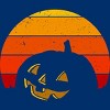 Men's Design By Humans Vintage Retro Sunset Halloween Pumpkin I By lemonpepper T-Shirt - 2 of 3