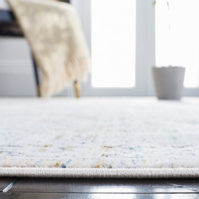 Ivory Elegance 8' x 10' Oriental-Inspired Synthetic Rug