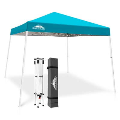 EAGLE PEAK Slant Leg Pop-up Canopy Tent Easy One Person Setup Instant Outdoor Beach Canopy Folding Portable Sports Shelter