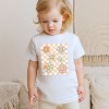 The Juniper Shop SmileyWorld Checkered Floral Distressed Toddler Short Sleeve Tee - 3 of 4