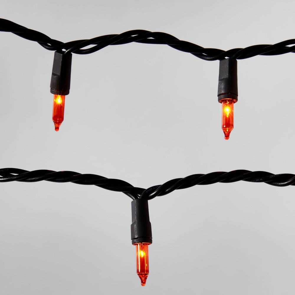 Halloween 60ct LED Smooth Orange Halloween Mini String Lights - Hyde & EEK! Boutique