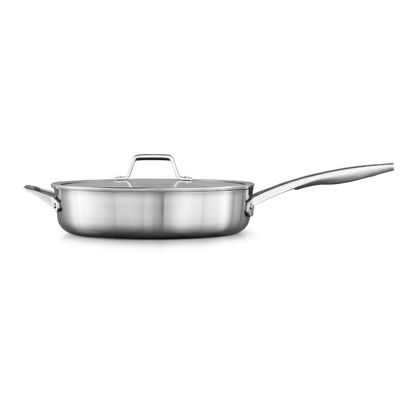 Calphalon Premier 5qt Stainless Steel Saute Pan with Cover, 1 of 4