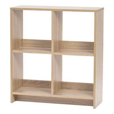 IRIS 2 Tier Wood Storage Shelf Brown/White