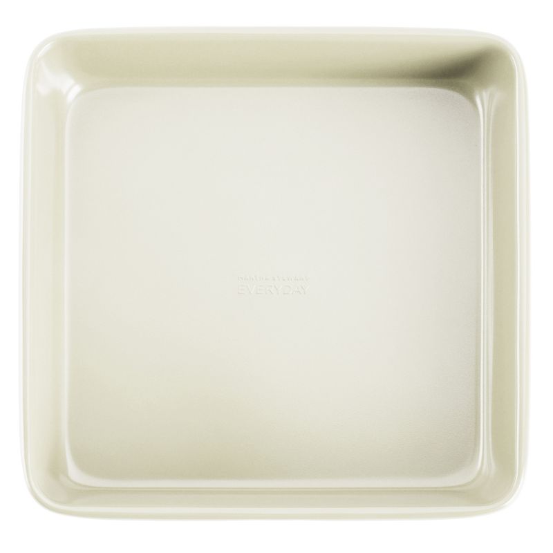 Martha Stewart Everyday Color Bake 9 Inch Carbon Steel Square Cake Pan in Linen, 3 of 5