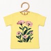 The Juniper Shop Pink Daisies Watercolor Toddler Short Sleeve Tee - 5T - Yellow - 2 of 4