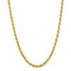 Black Bow Jewelry Men's 6mm 10k Yellow Gold Diamond Cut Solid Rope Chain Necklace - 3 of 4