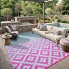 Lahome Ombre Outdoor Area Rug-Geometric Reversible Mat for Patio, Balcony, Deck, Backyard, or RV Camping - 2 of 4