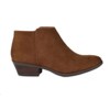 Soda Women's Mug Round Toe Faux Suede Stacked Heel Western Ankle Boots - 2 of 3