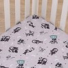 NoJo Disney Nightmare Before Christmas Gray, Black, White, and Blue, Jack Skellington Super Soft Nursery Fitted Mini Crib Sheet - 3 of 4