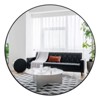 FURNIinspire Round Bathroom Vanity Mirror with Sturdy Metal Frame for HD Reflections - Perfect for Bedroom Bathroom Entryway, Black, 36"*36"*1.2" - 4 of 4
