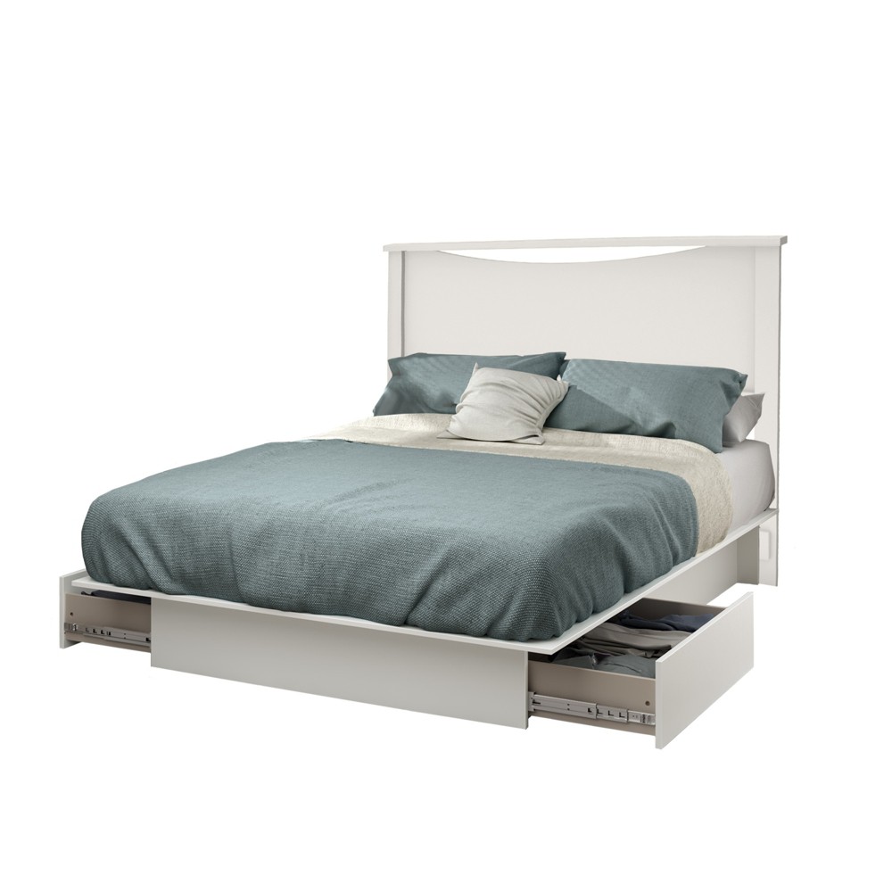 South Shore Step One Full/Queen Bed and Headboard Set -  15142