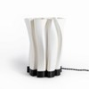 13.5" Flame Modern Bohemian Plant-Based PLA 3D Printed Dimmable LED Table Lamp White - JONATHAN Y - 3 of 4