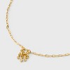 Beloved + Inspired 14K Gold Dipped Cluster Cubic Zirconia Charm Pendant Necklace - Gold: Brass, Lobster Clasp, 16" - 4 of 4