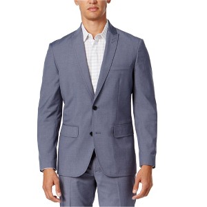 I.N.C International Concepts Mens Henry Two Button Blazer Jacket, Blue, Small (Regular) - 1 of 1
