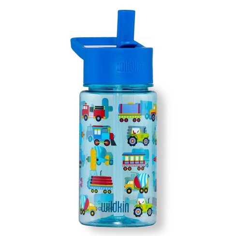 Wildkin Kids 16 oz Tritan Plastic Water Bottle for Boys & Girls (Trains,  Planes & Trucks)
