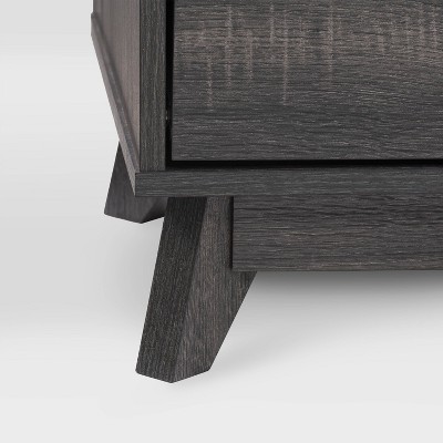 Gray Wood Grain TV Stand with Drawers for TVs up to 85"