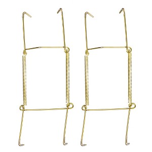Unique Bargains U Type Zinc Plated with Tip Protectors Invisible Wall Decorative Hooks 2 Pcs - 1 of 3
