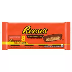 Reese's Peanut Butter Snack Size Cups Bag - 4.4oz/8ct