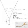 Cross Necklace 14K Plated Dainty Chain, Minimalist Faith Pendant Religious Prayer Jewelry Gift - 4 of 4