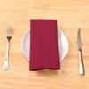 Unique Bargains Wedding Restaurant Cocktail Party Polyester Napkins 18 x 18 Inches 6 Pcs - 4 of 4