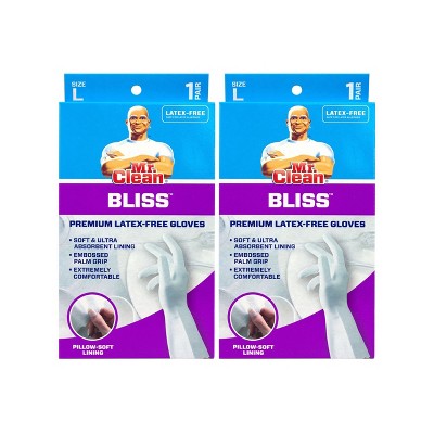 Mr. Clean Bliss Premium Latex-Free Gloves - 2 Pack