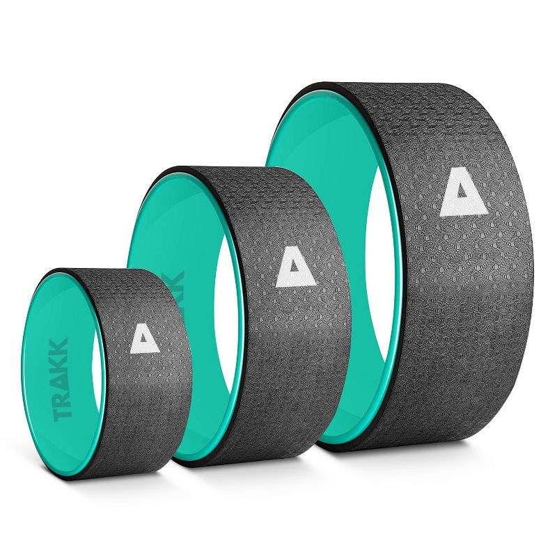 TRAKK Yoga/Fitness Wheel (3-Pack) Back Roller for Muscle Relaxation Stretching Back for Pain Relief, 1 of 2