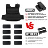 44 Lbs Adjustable Weighted Vest, Weighted Workout Vest with 19 Iron Weights, Strength Training Weight Vest for Man and Woman, Weighted Workout Vest - 3 of 4