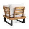 Maggift Patio Seating Sets Outdoor, Featuring Unique Design, Ideal for Chats, Perfect for Gardens, Living Spaces, Beige, 64.25"*31.5"*29.25" - 2 of 4