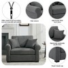 NicBex Chenille Oversized Accent Chair,Upholstered Living Room Chairs with Mid-Height Backrest,Modren Armchair,Accent Chairs for Living Room - 4 of 4