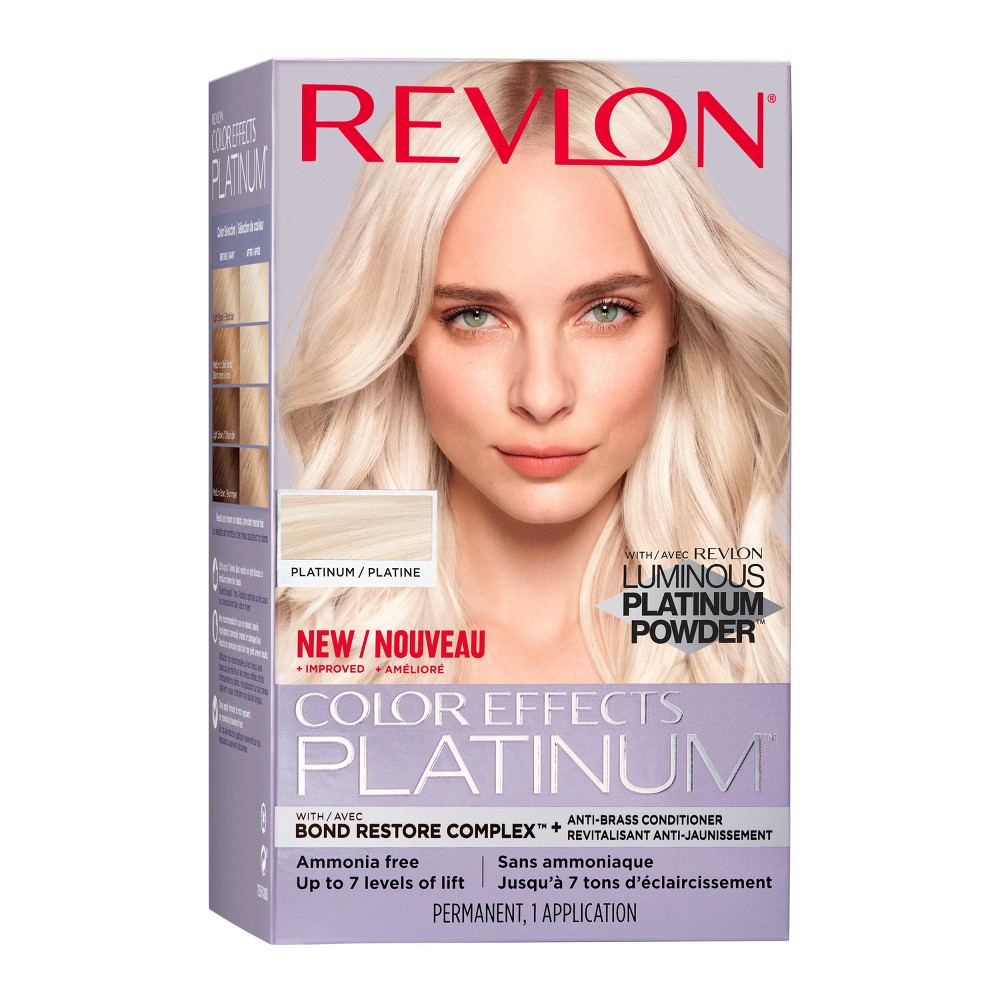 Photos - Hair Dye Revlon Color Effects Platinum Blonde Hair Lightening Bleach Kit Up to 7 Le 