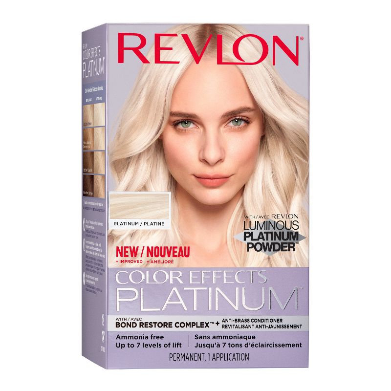 Revlon Color Effects Platinum Blonde Hair Lightening Bleach Kit Up to 7 Levels Lift - 060 Platinum - 4.95 fl oz, 1 of 9
