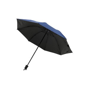 Unique Bargains Portable Umbrella 8-Rib Solid Color Manual Sun Impact Cloth Vinyl 39.37"x27.17" 1 Pcs - 1 of 4