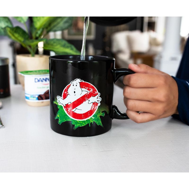 Just Funky Ghostbusters Logo Ectoplasm Heat-Changing Ceramic Coffee Mug | Holds 20 Ounces, 3 of 7