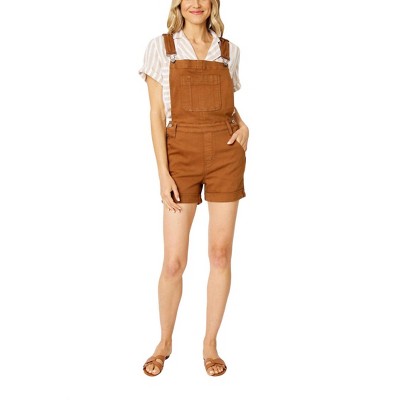 Women's High Waist Overall Denim Short - Judy Blue