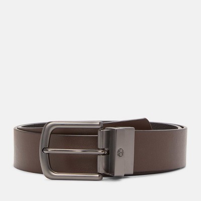 Timberland Men's 38mm Tree Logo Keeper Reversible Belt
