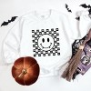 Simply Sage Market Halloween Bat Smiley Face Sweatshirt - 3 of 4
