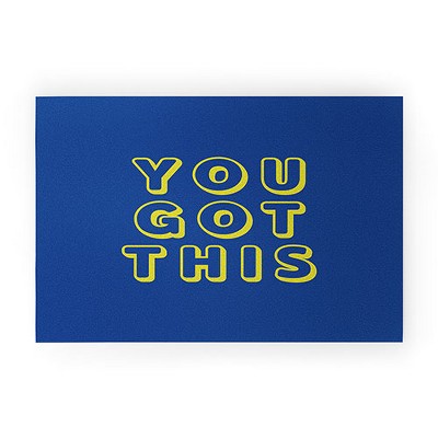 socoart You Got This Blue 30" x 20" Welcome Mat - Society6