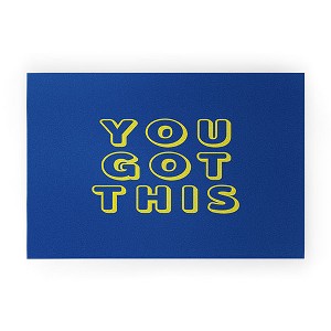 socoart You Got This Blue 30" x 20" Welcome Mat - Society6 - 1 of 3