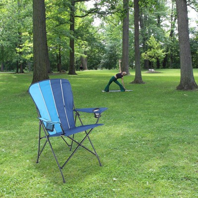 Foldable Camping Arm Chair with Metal Frame - Captiva Designs