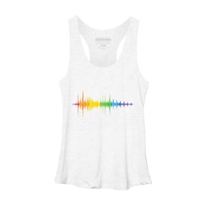 Adult Design By Humans Soundwave Rainbow Pride By Truemilk Racerback Tank Top - 1 of 2