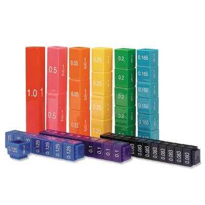 Learning Resources Fraction Tower Cubes Set